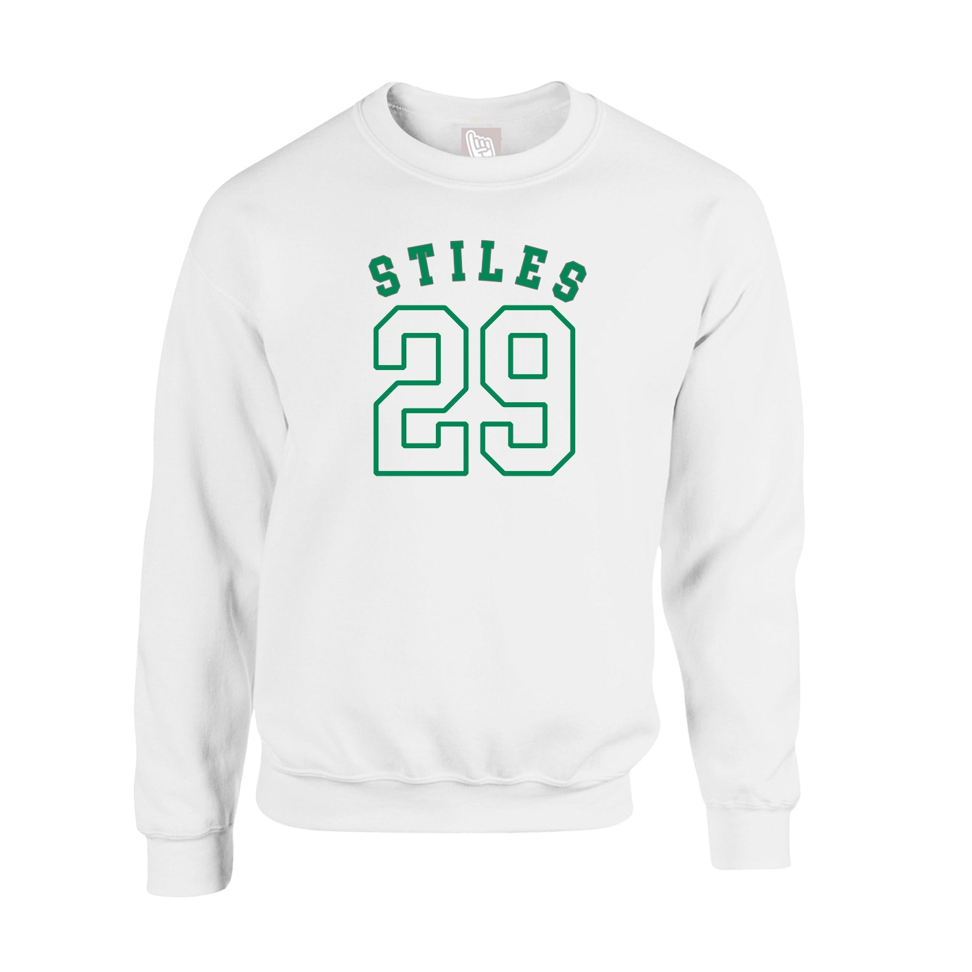 Fleece Crew — Shirsey Arch in White