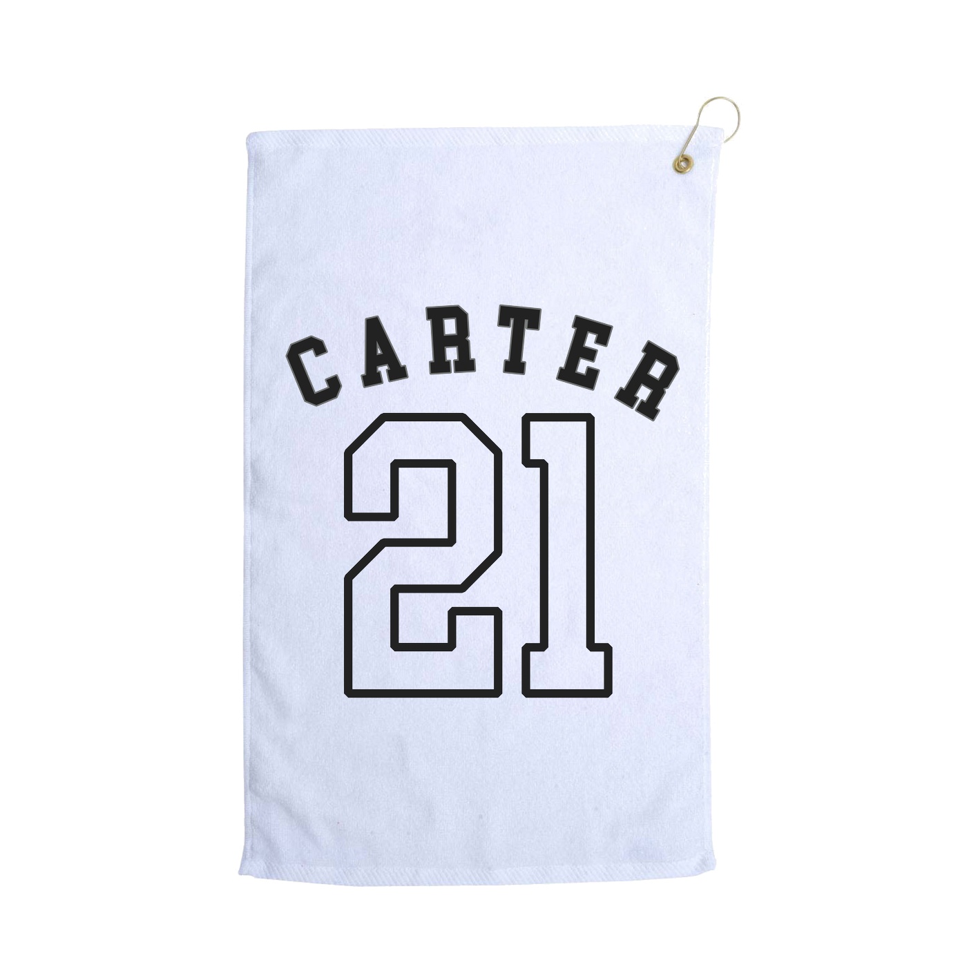 Golf Towel — Shirsey Arch in White