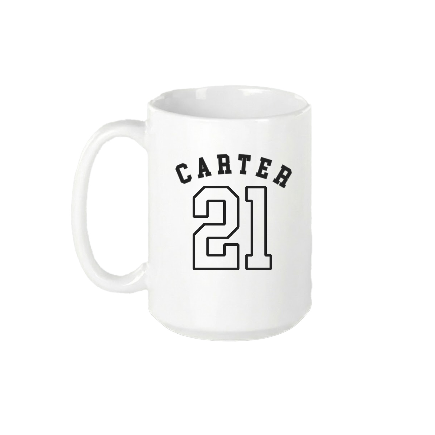 15oz Coffee Mug — Shirsey Arch in White