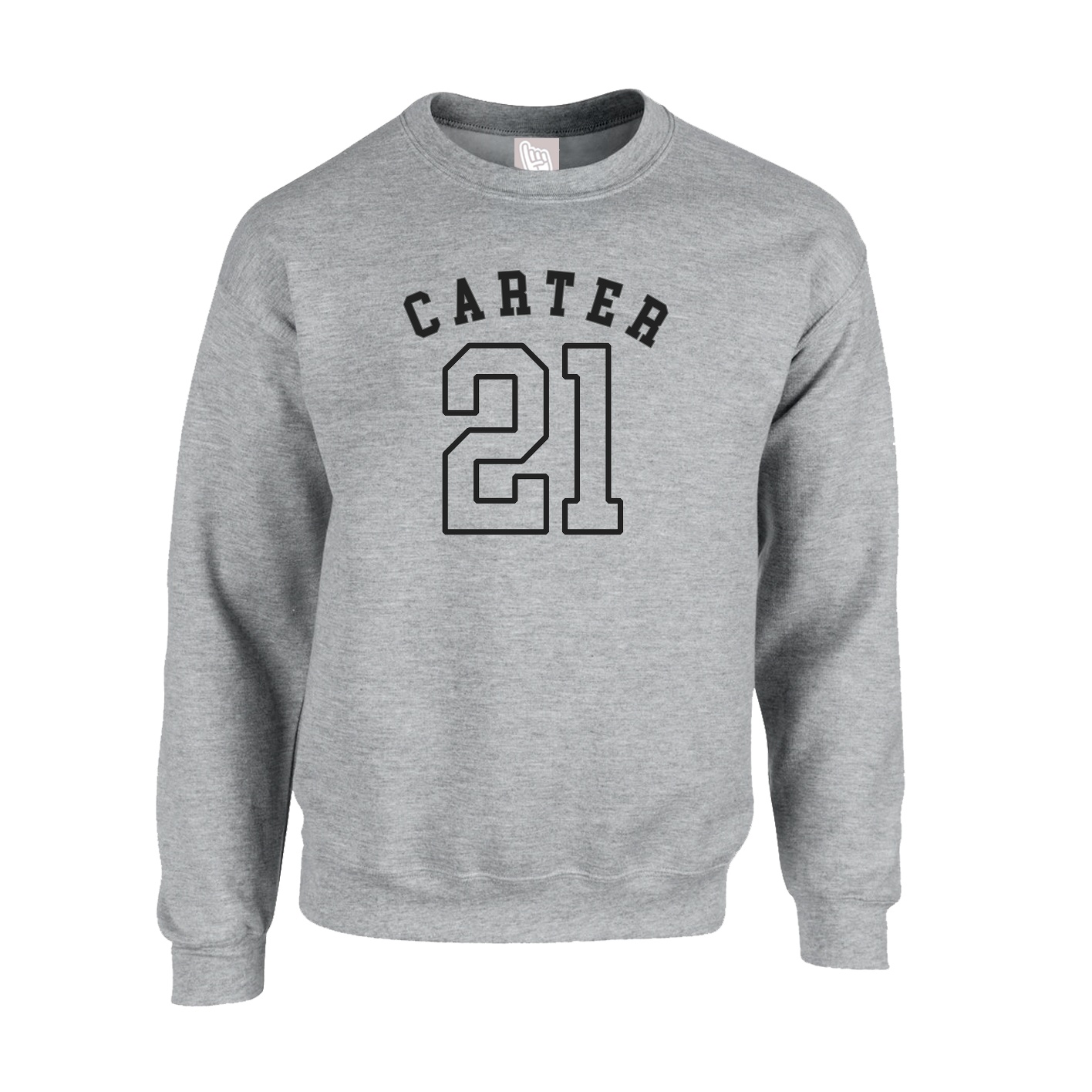 Fleece Crew — Shirsey Arch in Grey