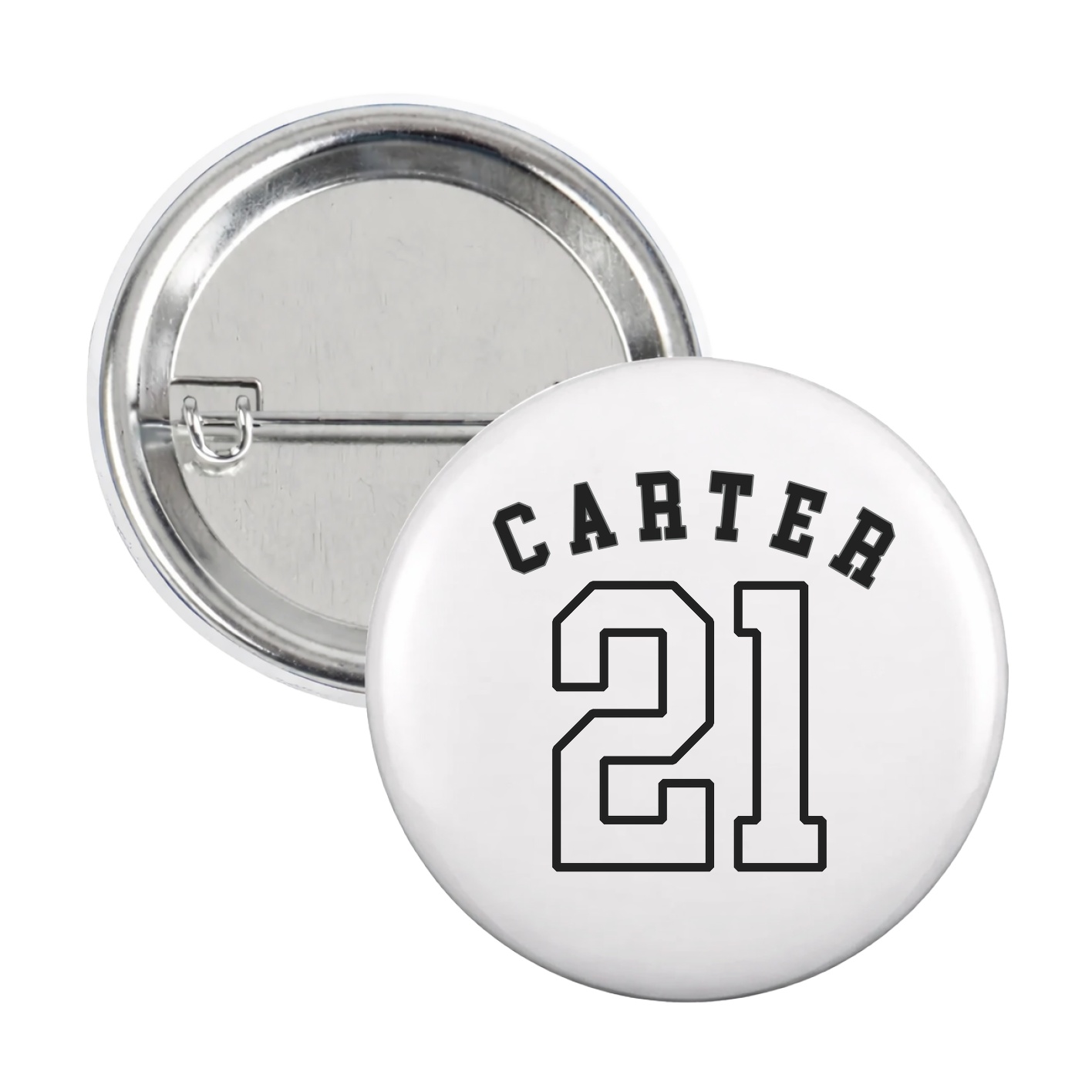 Game Day Button — Shirsey Arch in White