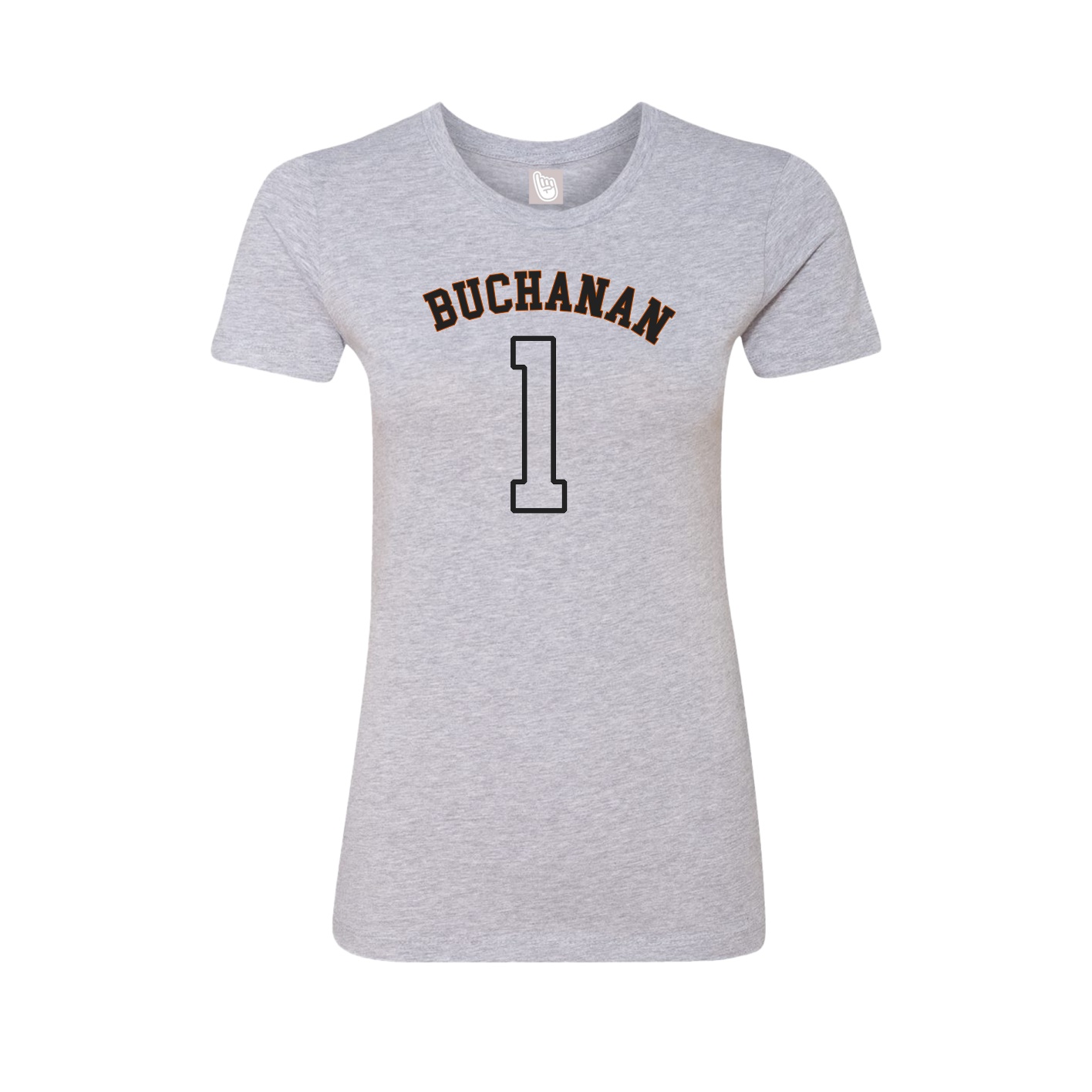 Fitted Women's Tee — Shirsey Arch in Grey