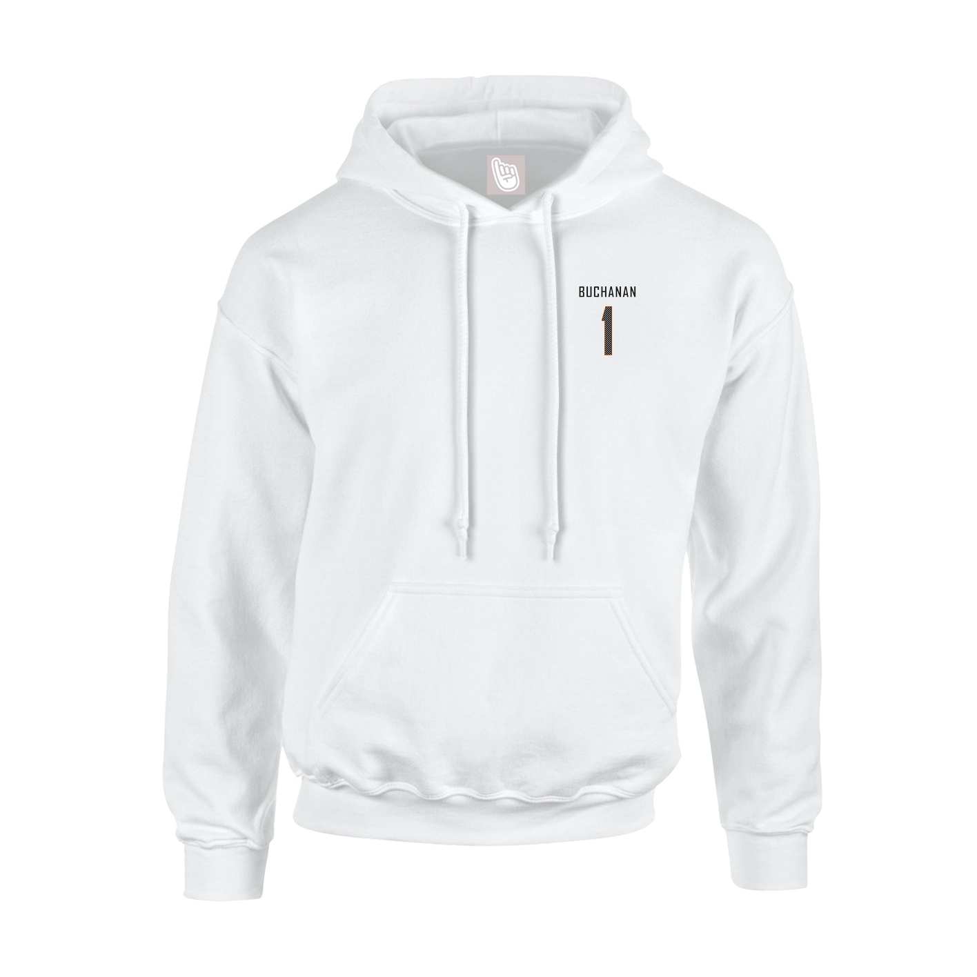 Youth Hoodie — Mesh Shirsey in White