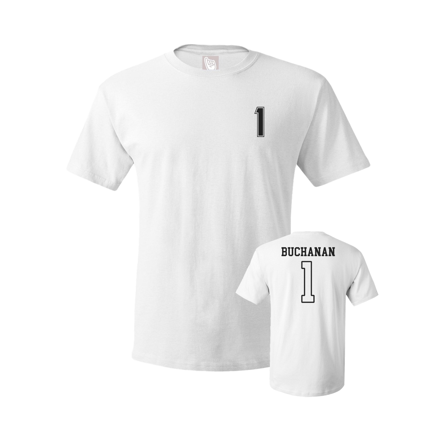 Youth Tee — Chest Back in White