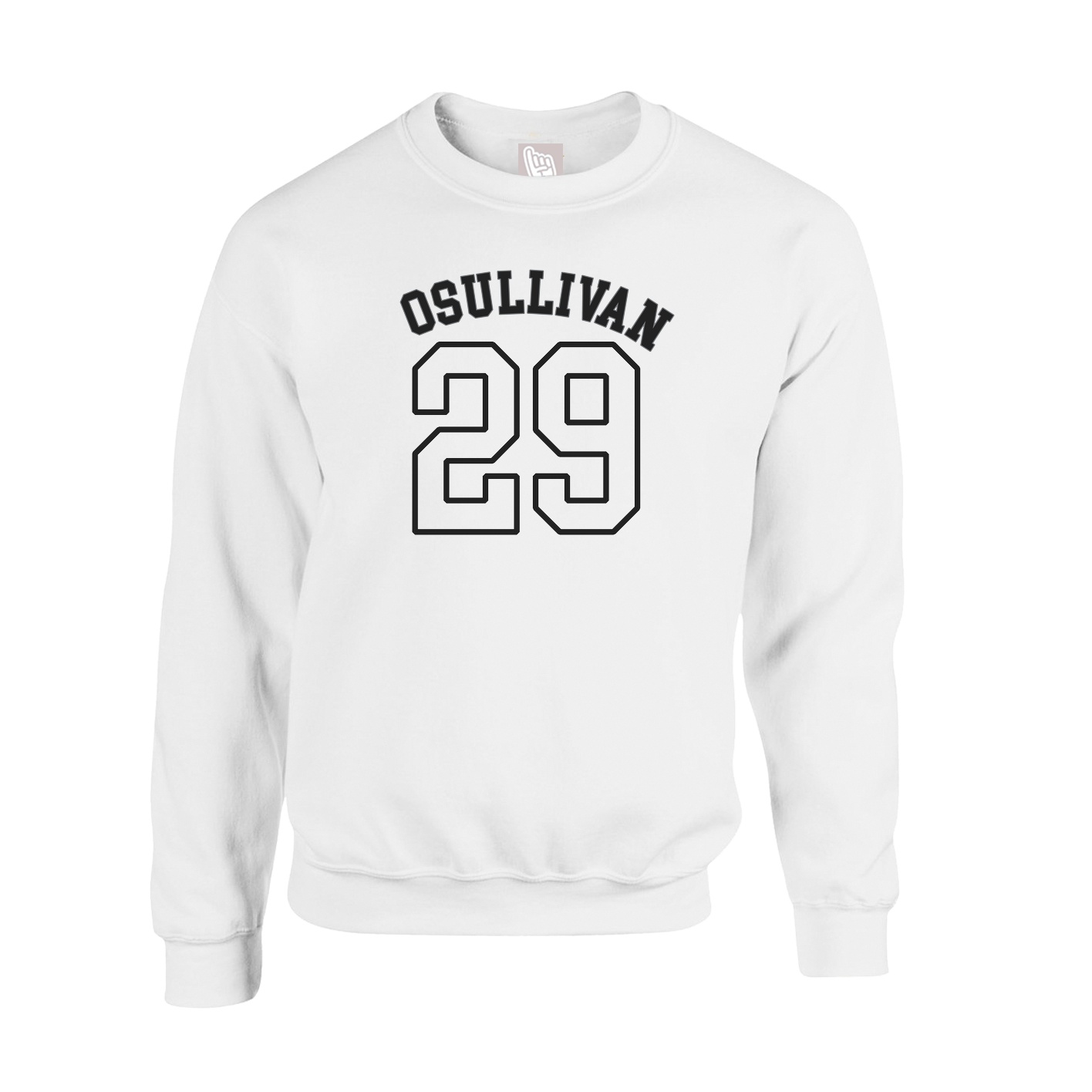Fleece Crew — Shirsey Arch in White
