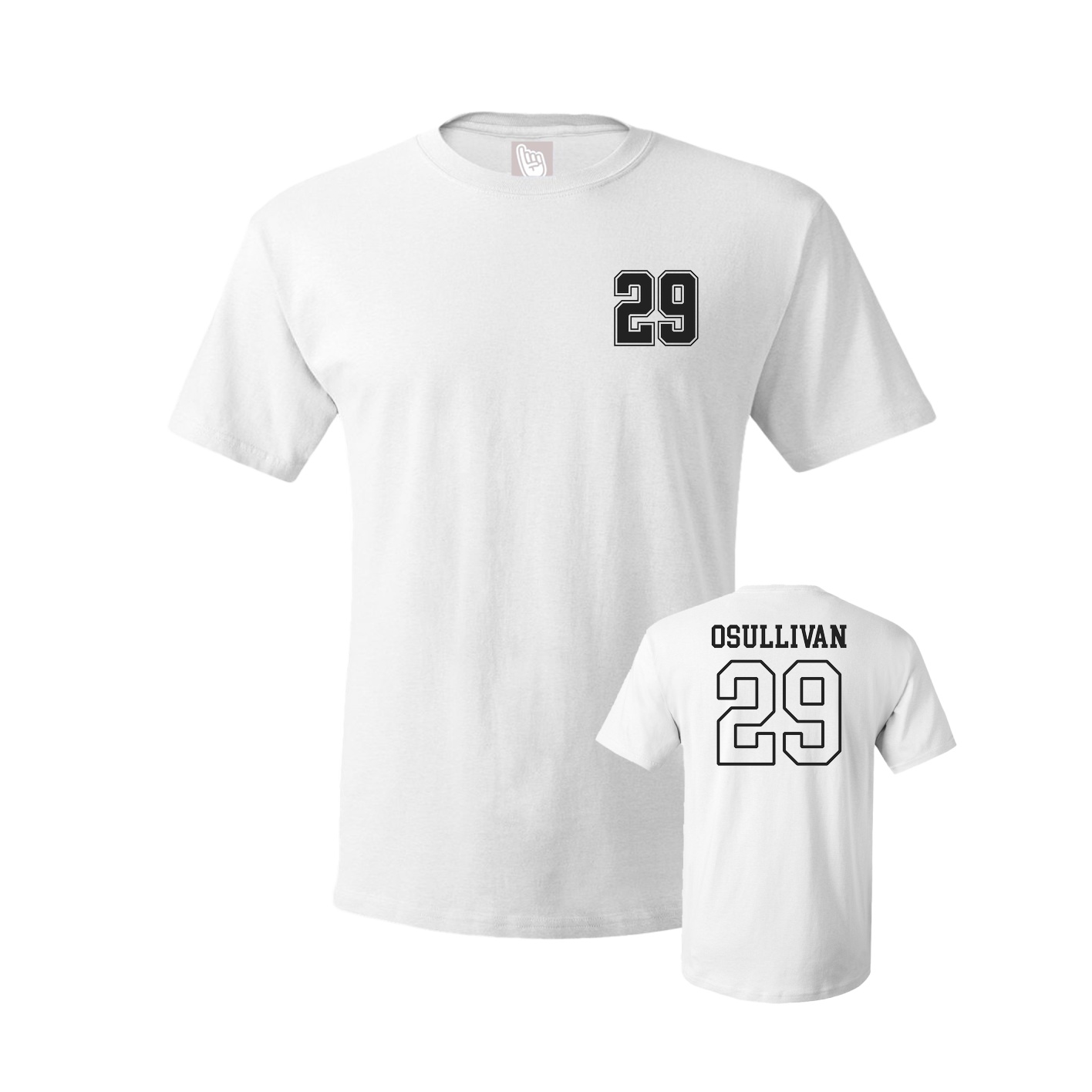 Youth Tee — Chest Back in White