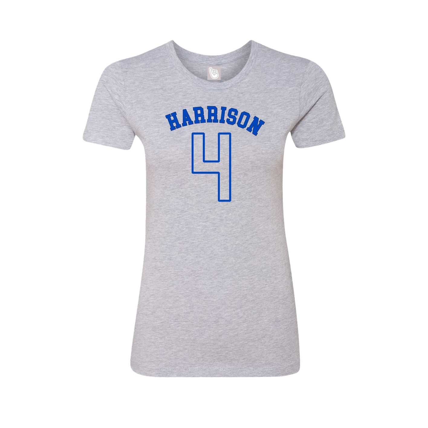 Fitted Women's Tee — Shirsey Arch in Grey