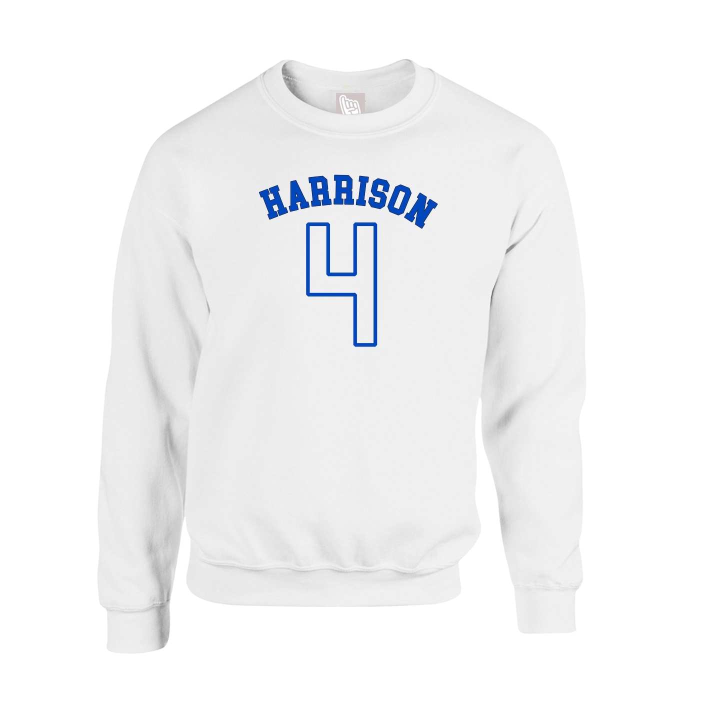 Fleece Crew — Shirsey Arch in White