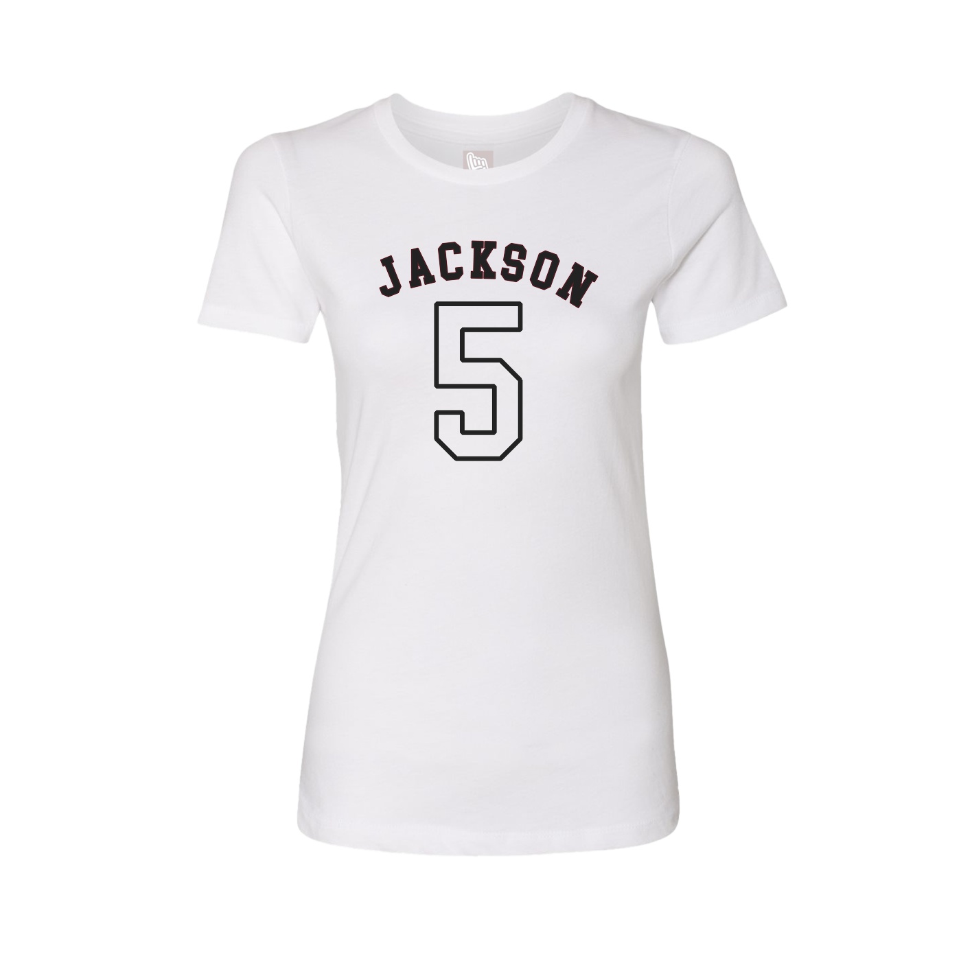Fitted Women's Tee — Shirsey Arch in White