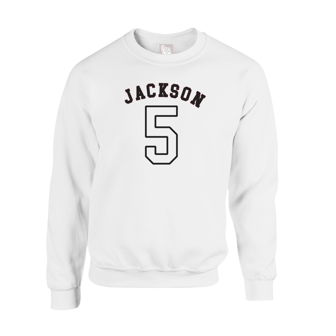 Fleece Crew — Shirsey Arch in White