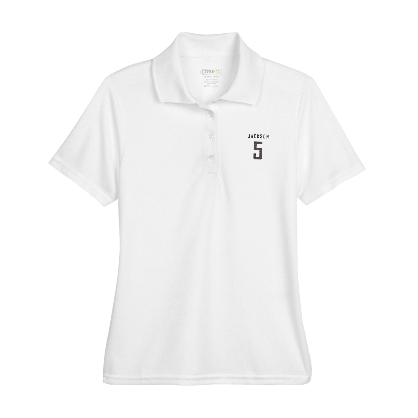 Womens Performance Polo — Mesh Shirsey in White