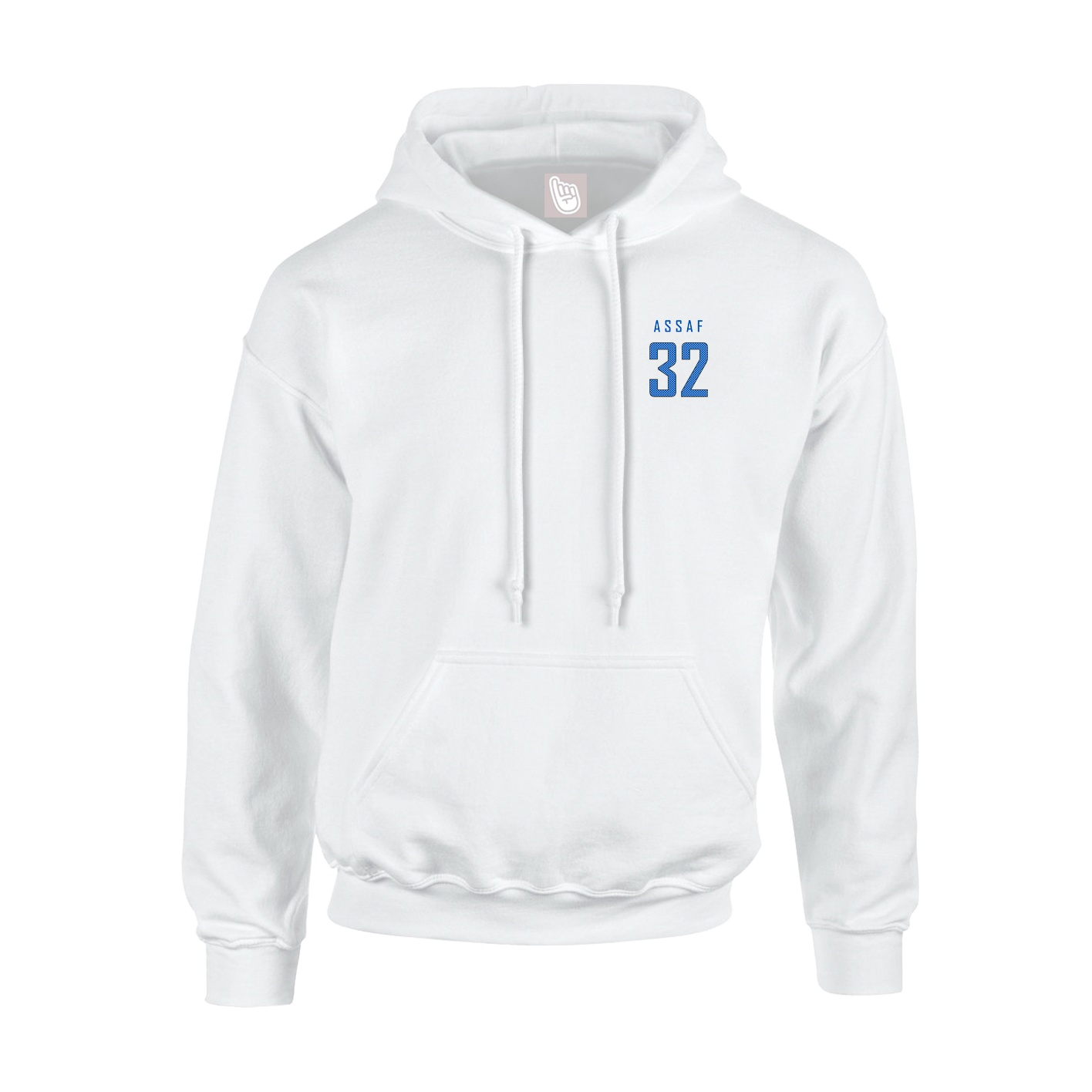 Youth Hoodie — Mesh Shirsey in White