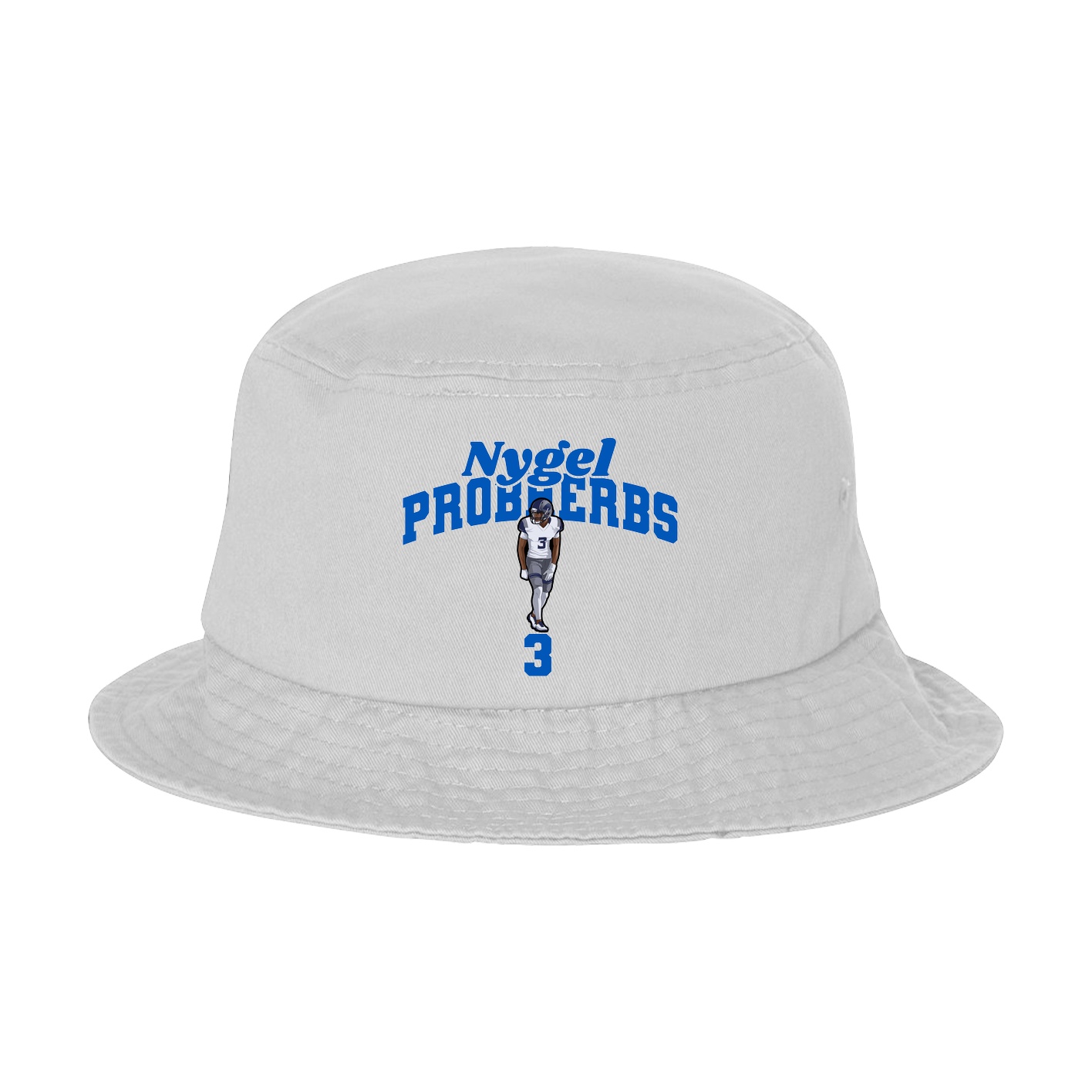 Bucket Cap — Signature Arch in White
