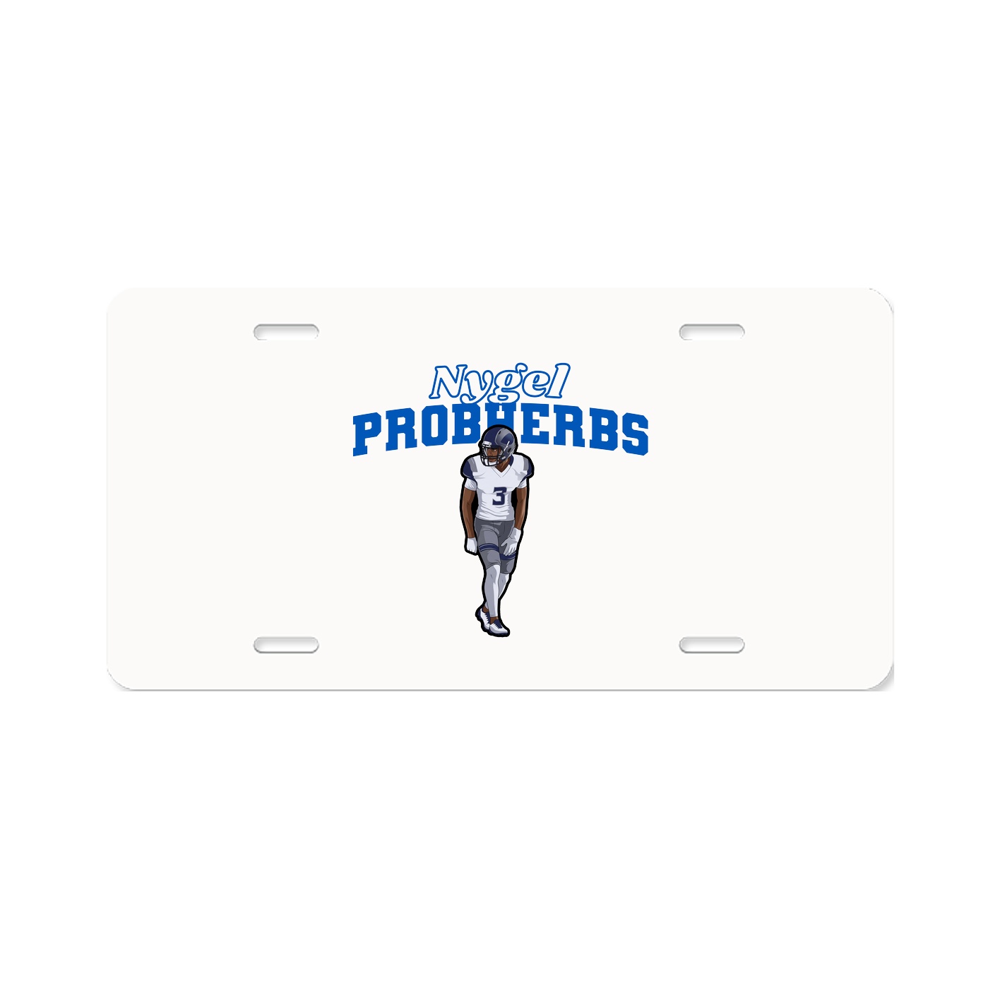 License Plate — Name Arch in Classic