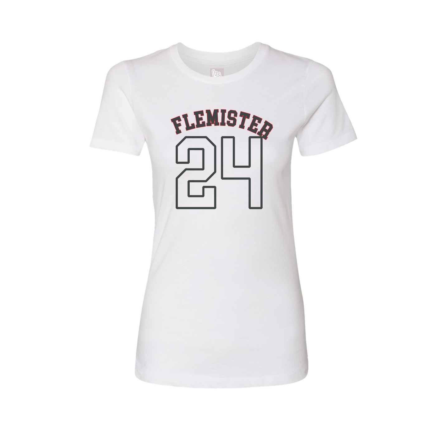 Fitted Women's Tee — Shirsey Arch in White