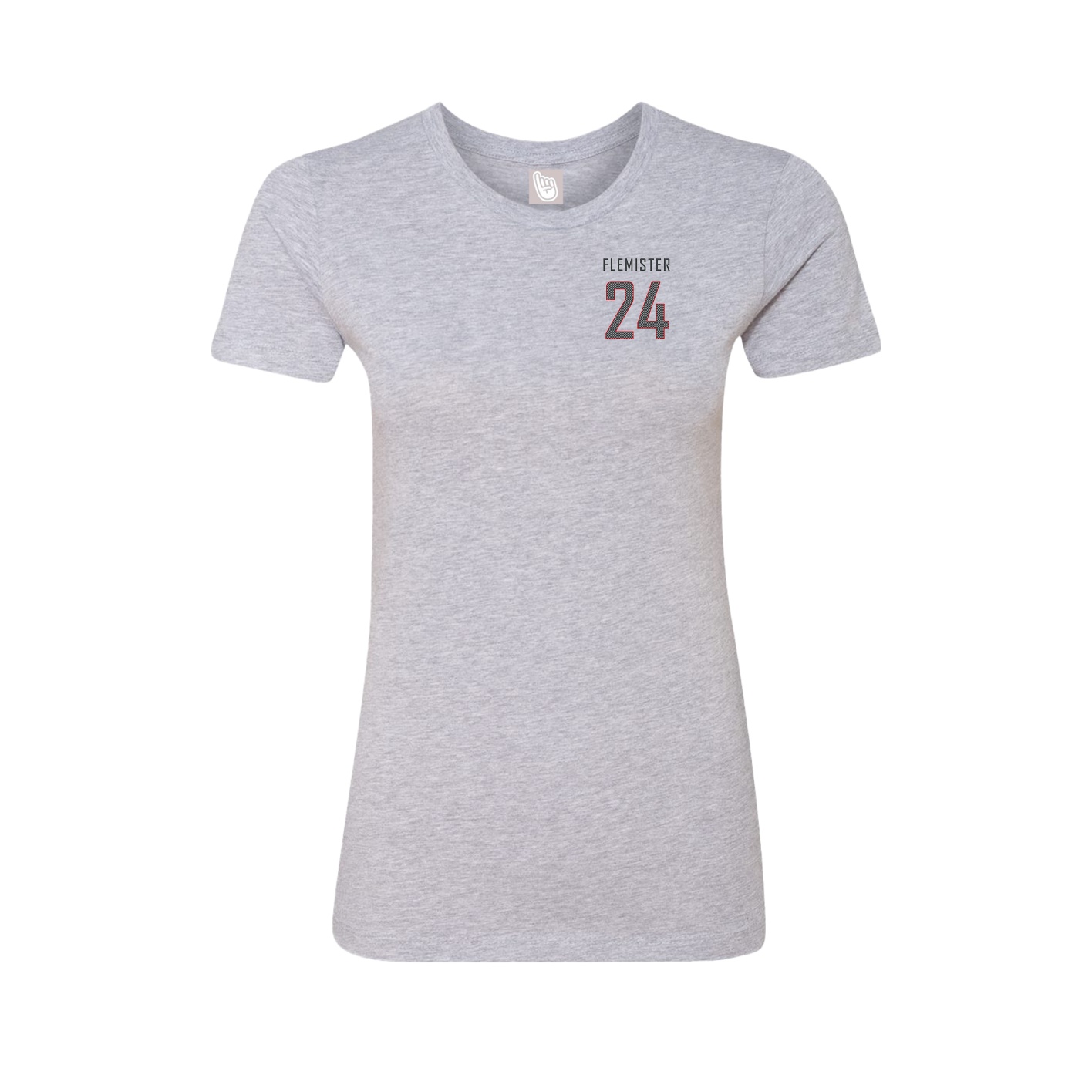 Fitted Women's Tee — Mesh Shirsey in Grey