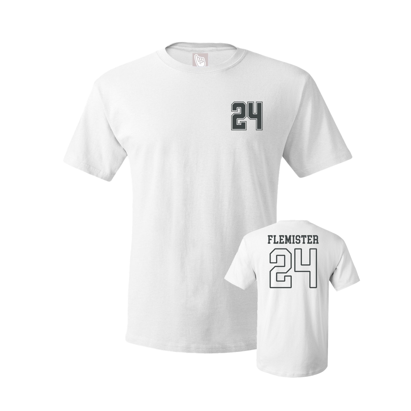 Youth Tee — Chest Back in White