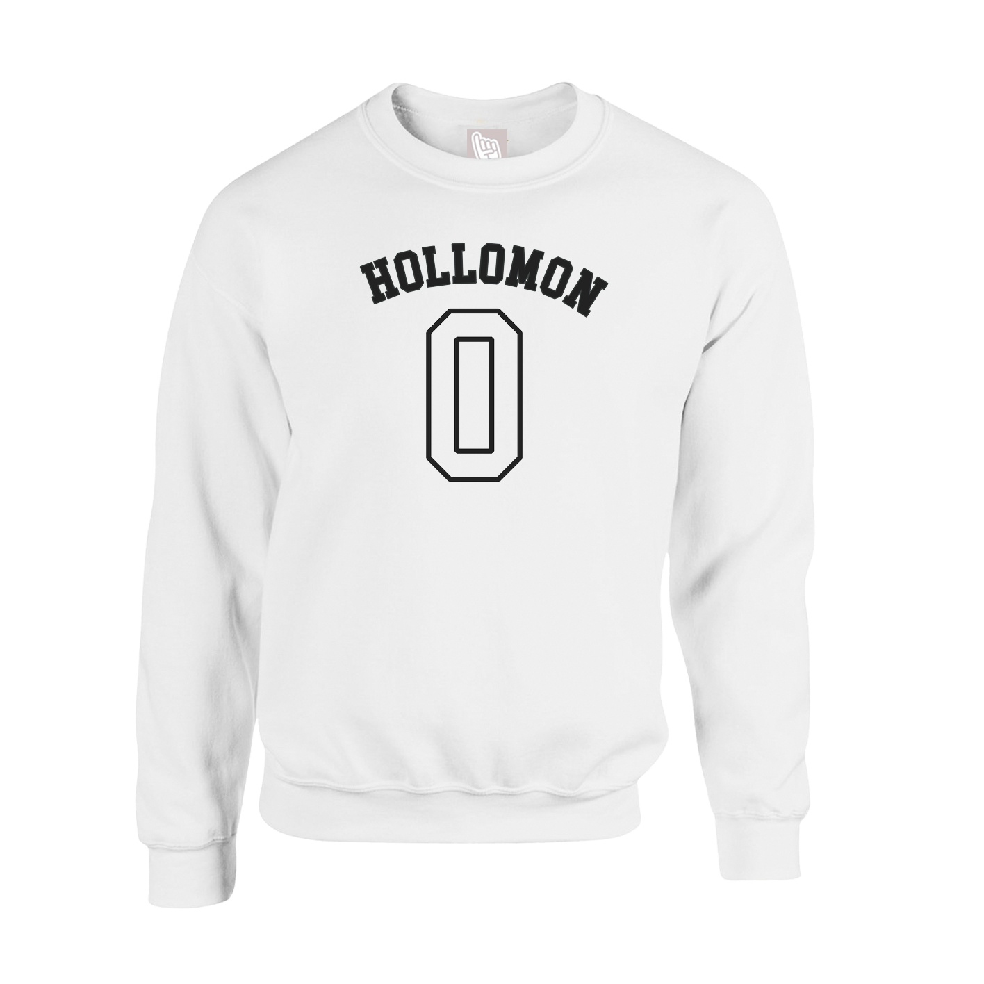 Fleece Crew — Shirsey Arch in White
