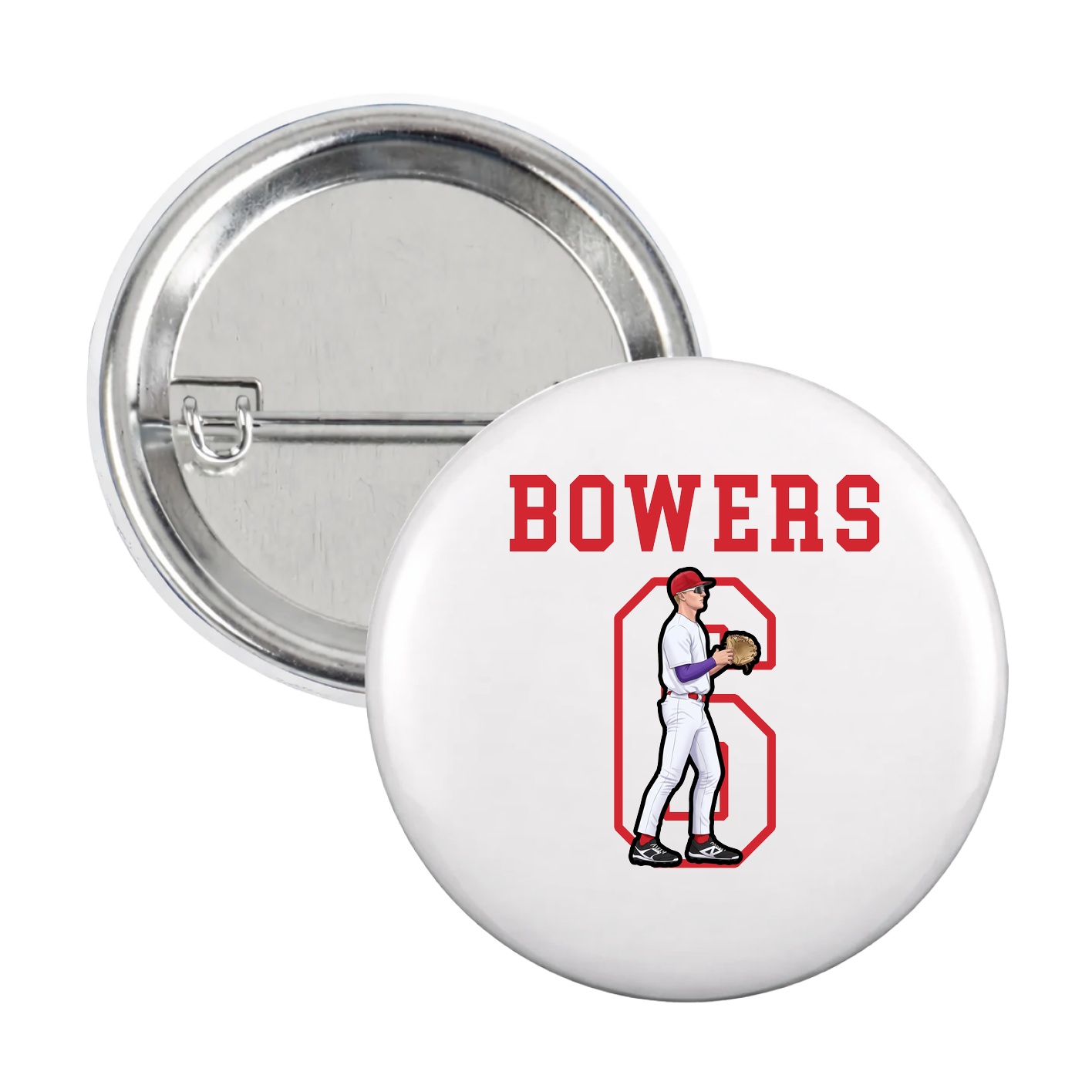 Game Day Button — Shirsey in White