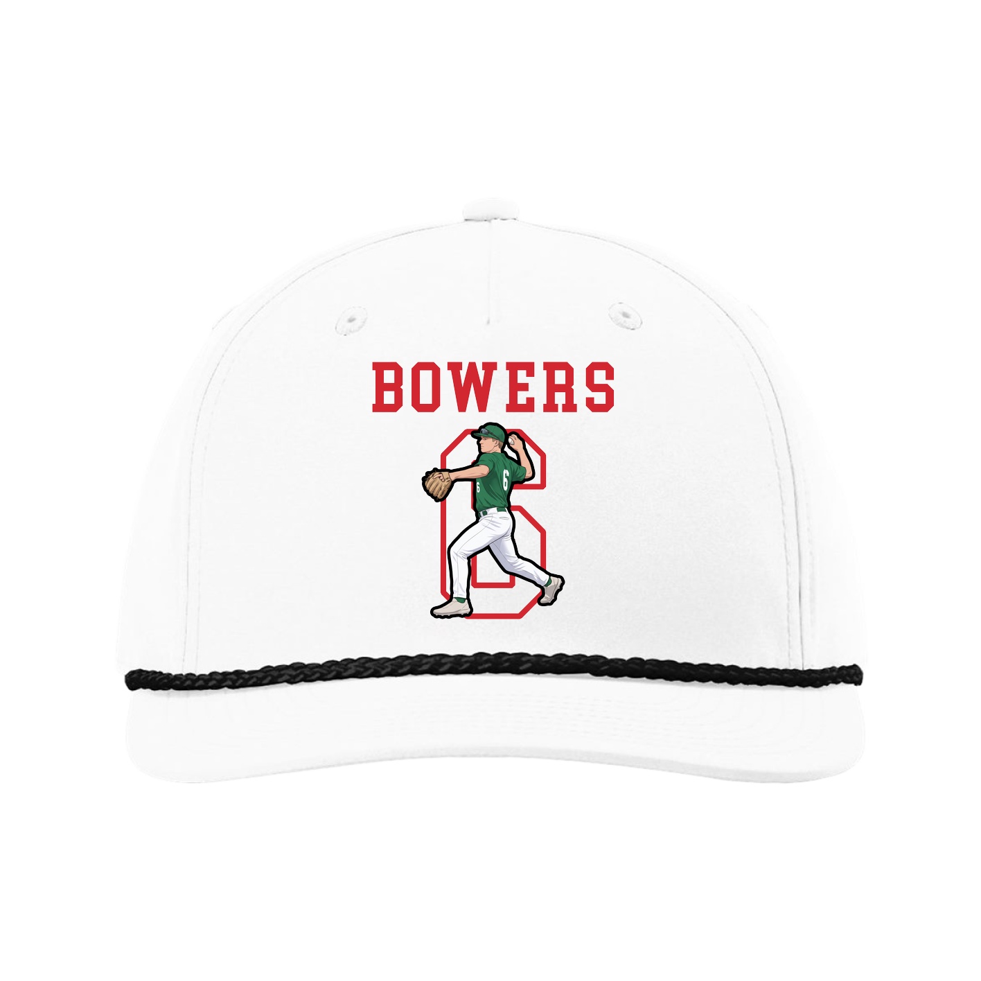 Five-Panel Classic Rope Cap — Shirsey in White