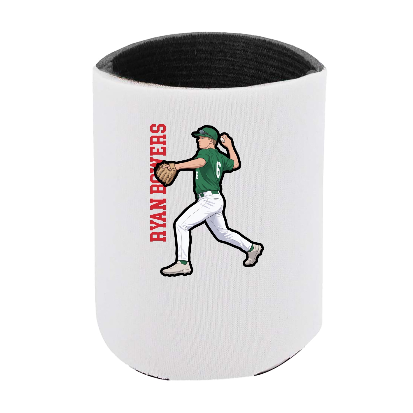 Can Holder — Name Vertical in White