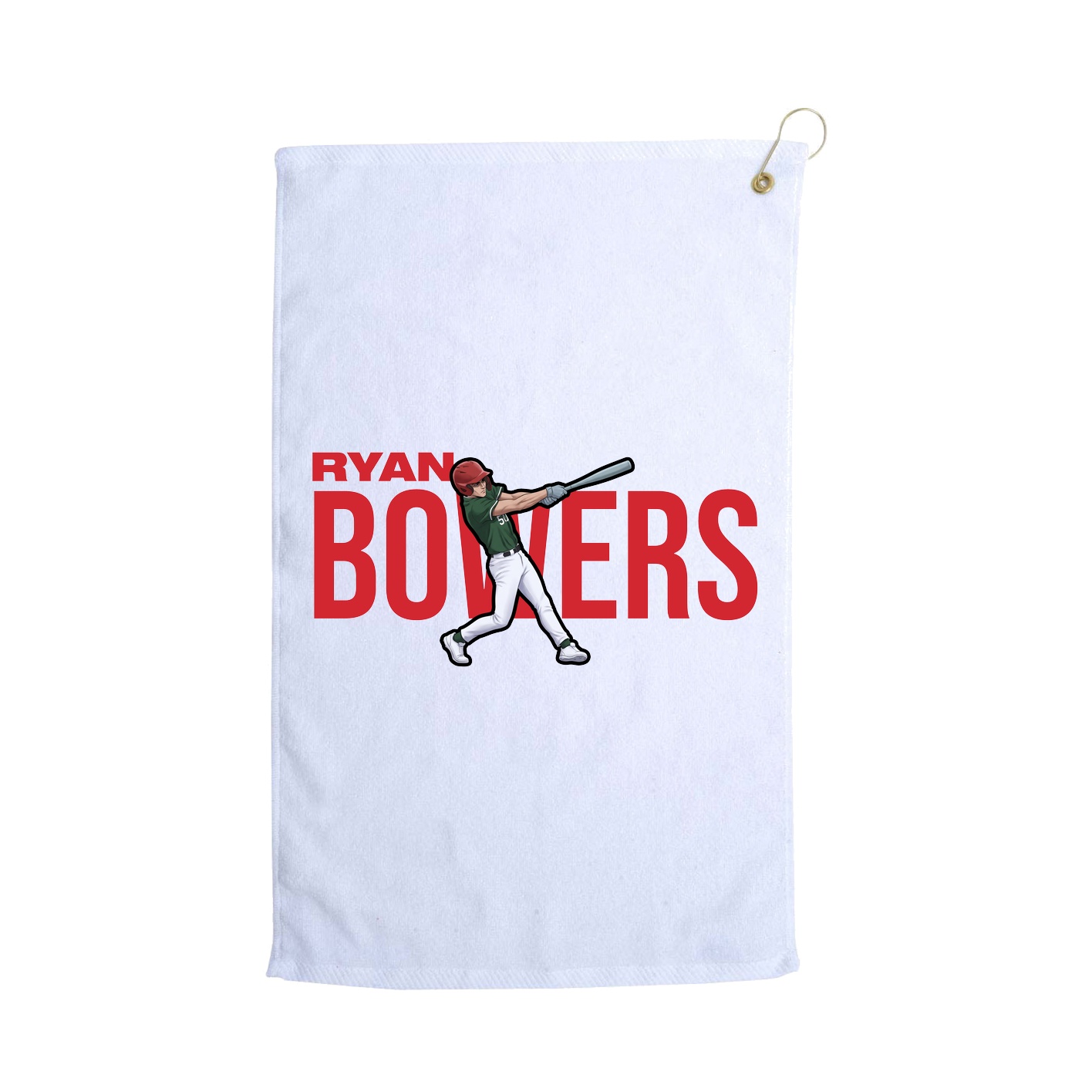 Golf Towel — Player Name in White