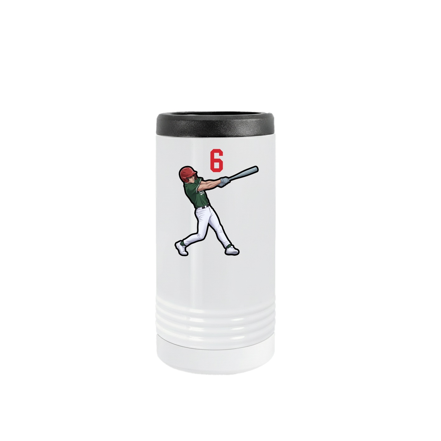 Slim Beverage Holder — Number Top in White