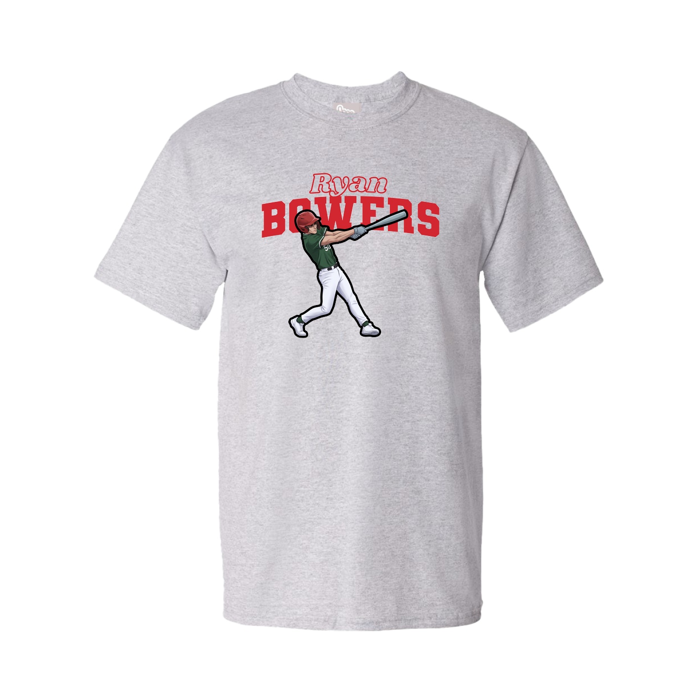 Youth Tee — Name Arch in Grey